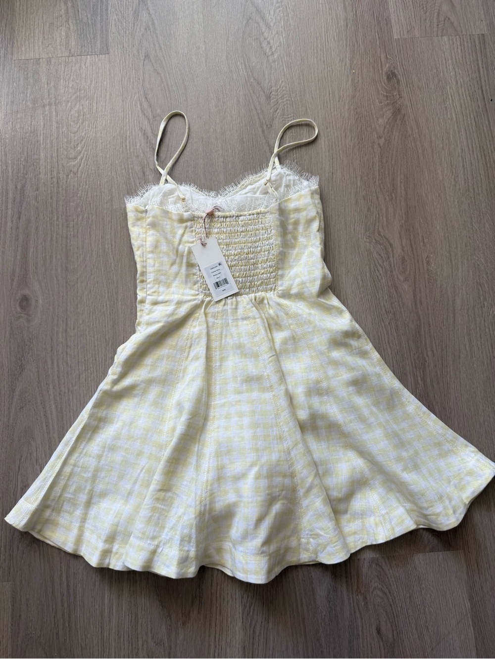 LoveShackFancy CLARINE GINGHAM BOW MINI DRESS - Picture 13 of 15